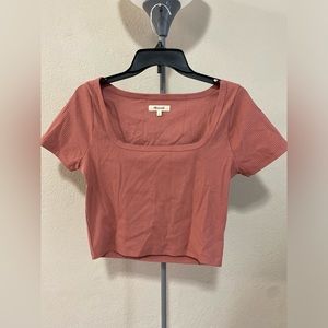 Madewell || rosy pink top